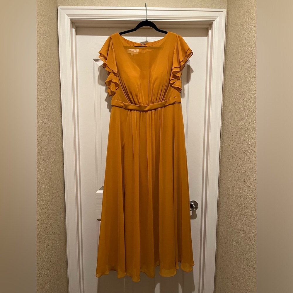 Azazie Mustard Yellow Bridesmaid Dress